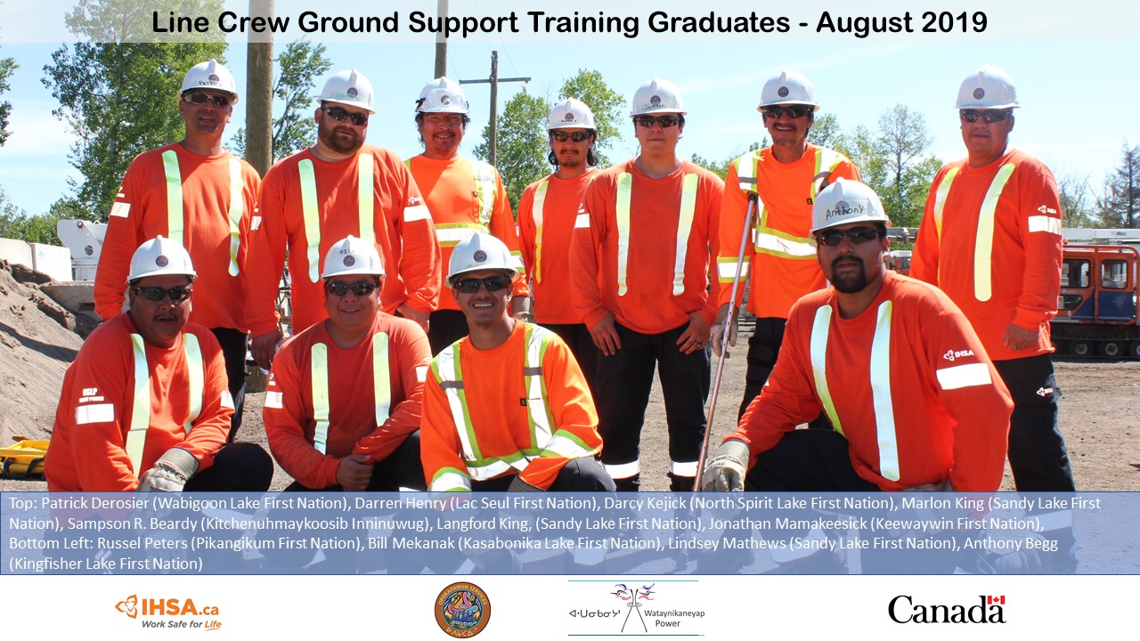 Wataynikaneyap Power LP Celebrates a Third Line Crew Ground Support